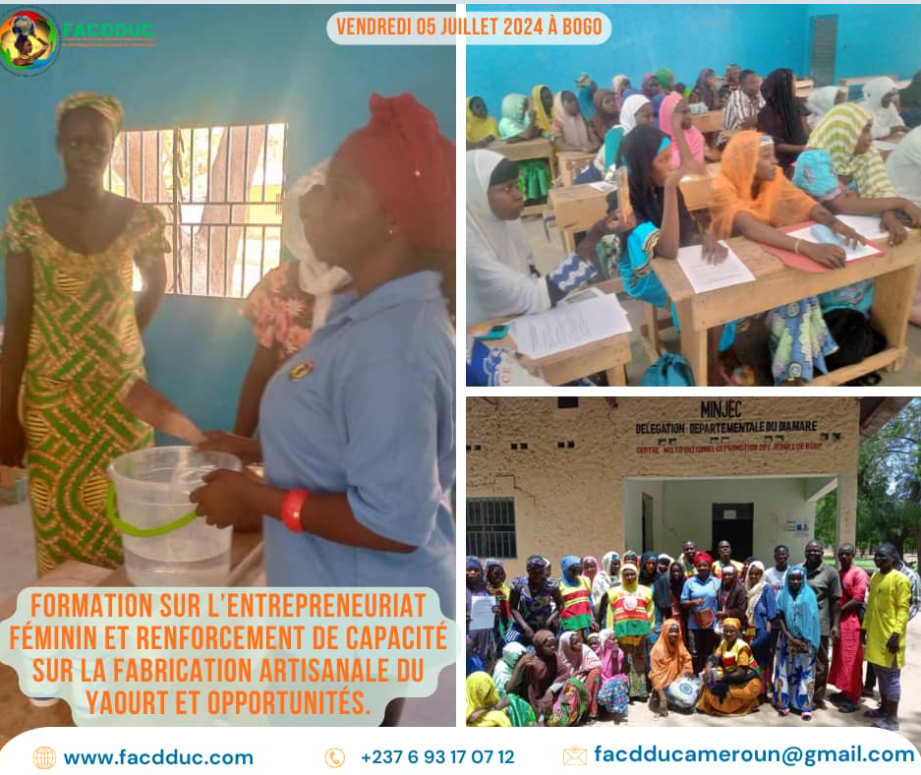 Entrepreneuriat féminin et fabrication artisanale de yaourt : Une formation réussie à Bogo !